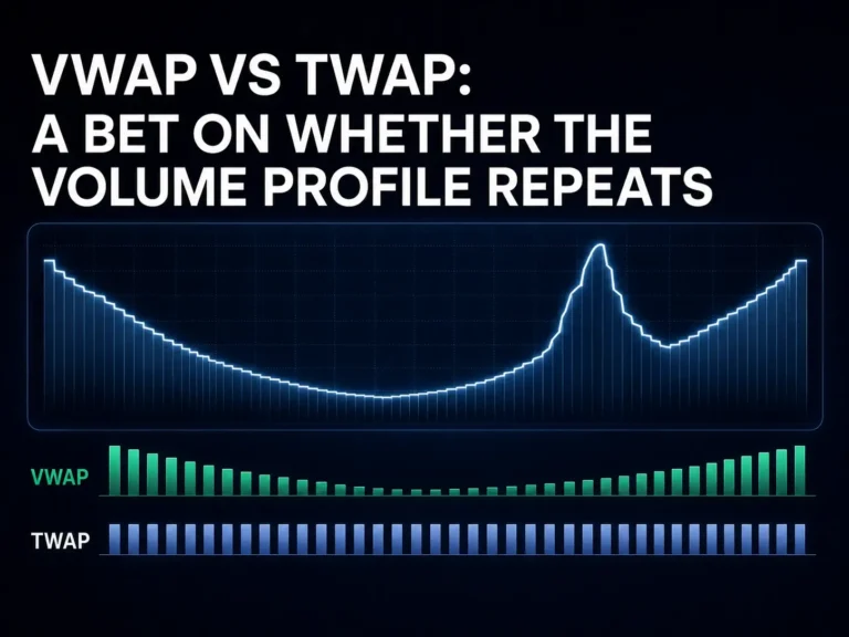VWAP vs TWAP: A Bet on Whether the Volume Profile Repeats